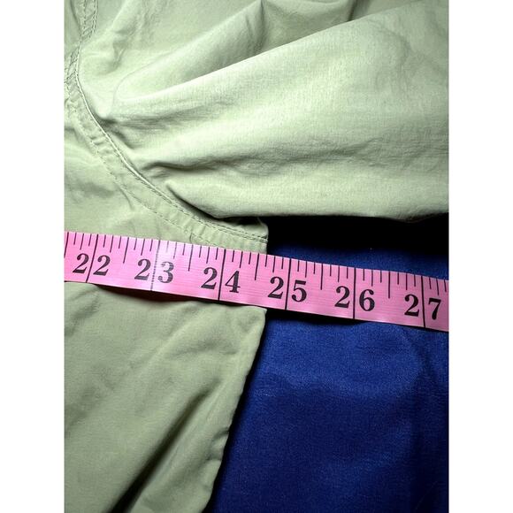 Gander Mountain green nylon utility button‎ down camp shirt mens large gorpcore - Picture 4 of 6